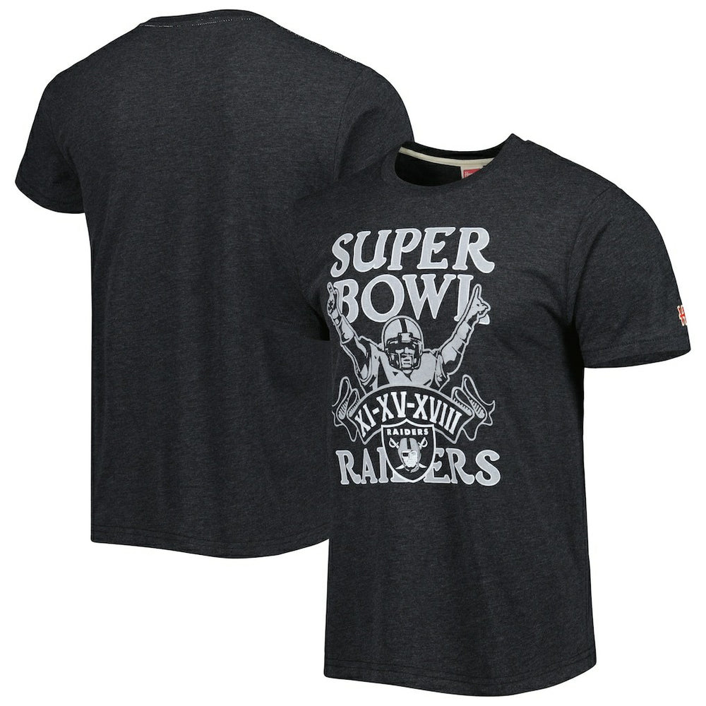 Homage Super Bowl Classics Tri-Blend T-Shirt - Las Vegas Raiders T-shirts