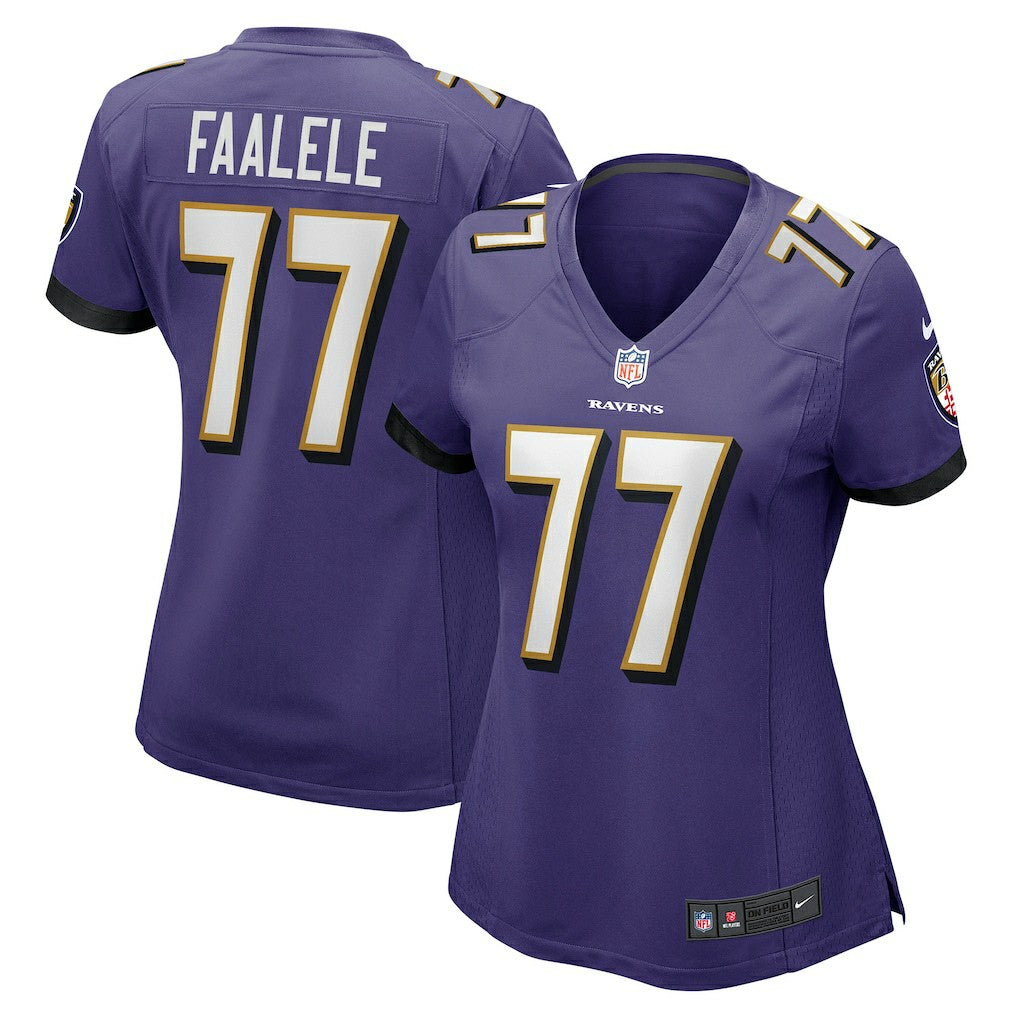 Daniel Faalele  Women's Player Game Jersey - Baltimore Ravens Jerseys
