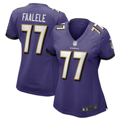 Daniel Faalele  Women's Player Game Jersey - Baltimore Ravens Jerseys