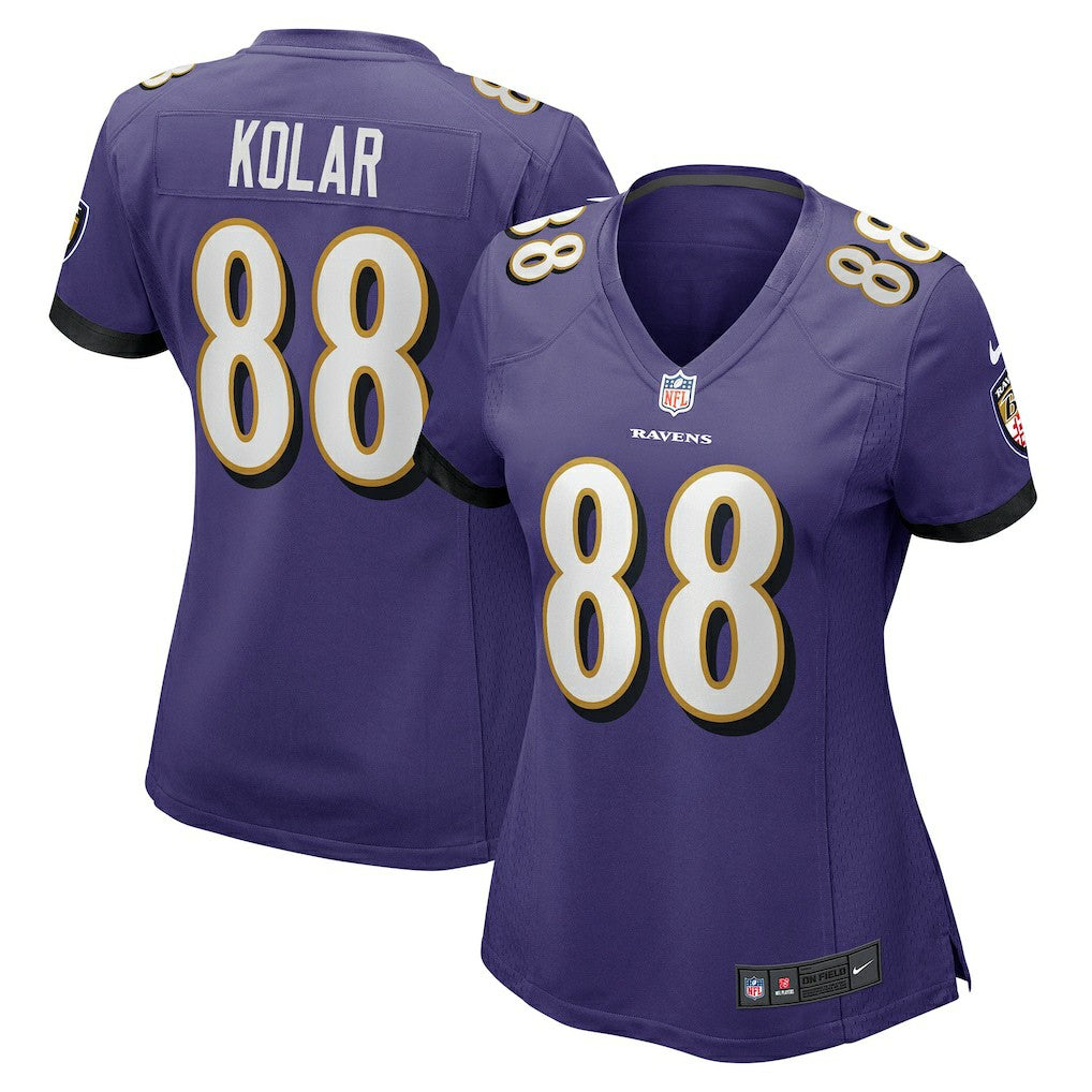 Charlie Kolar  Women's Player Game Jersey - Baltimore Ravens Jerseys