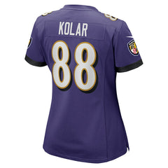 Charlie Kolar  Women's Player Game Jersey - Baltimore Ravens Jerseys