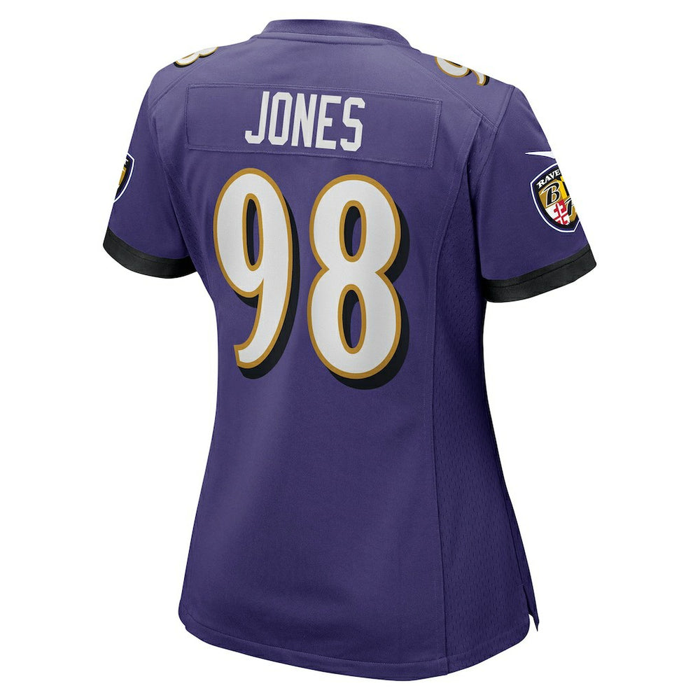 Travis Jones  Women's Player Game Jersey - Baltimore Ravens Jerseys