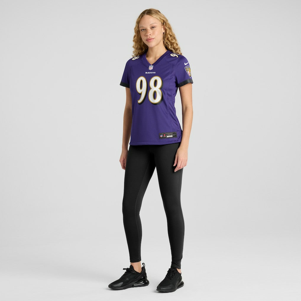 Travis Jones  Women's Player Game Jersey - Baltimore Ravens Jerseys