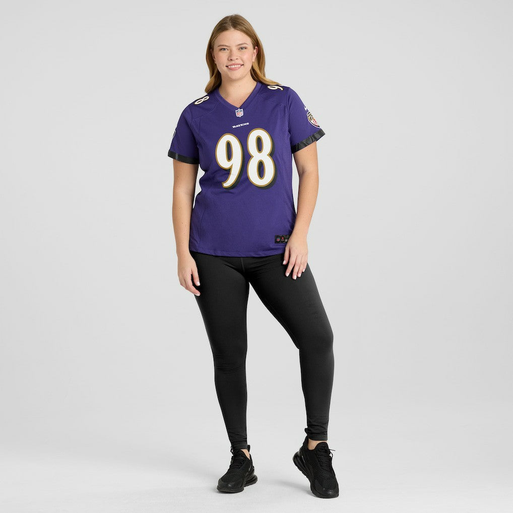 Travis Jones  Women's Player Game Jersey - Baltimore Ravens Jerseys
