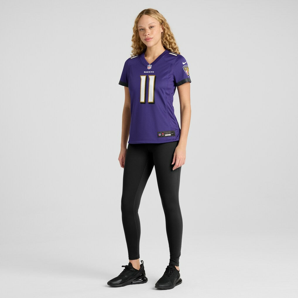 Jordan Stout  Women's Player Game Jersey - Baltimore Ravens Jerseys