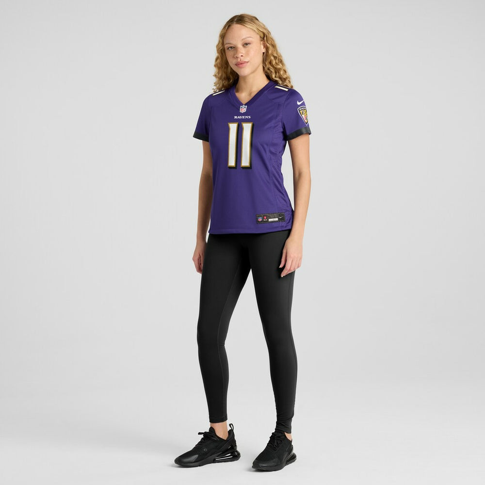 Jordan Stout  Women's Player Game Jersey - Baltimore Ravens Jerseys