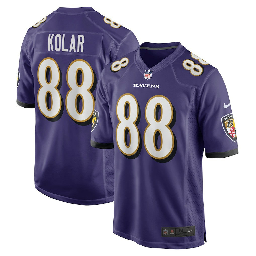 Charlie Kolar  Player Game Jersey - Baltimore Ravens Jerseys