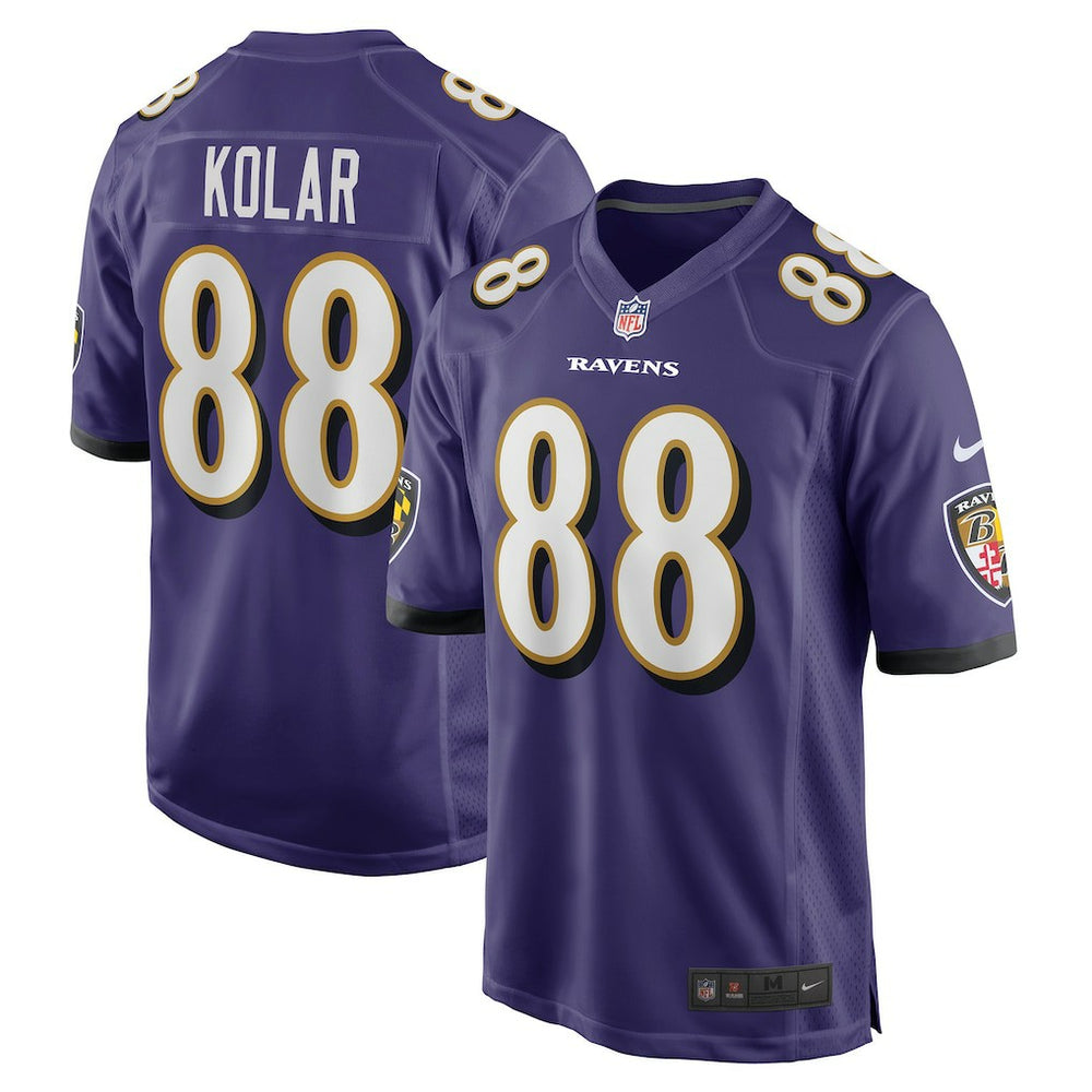 Charlie Kolar  Player Game Jersey - Baltimore Ravens Jerseys