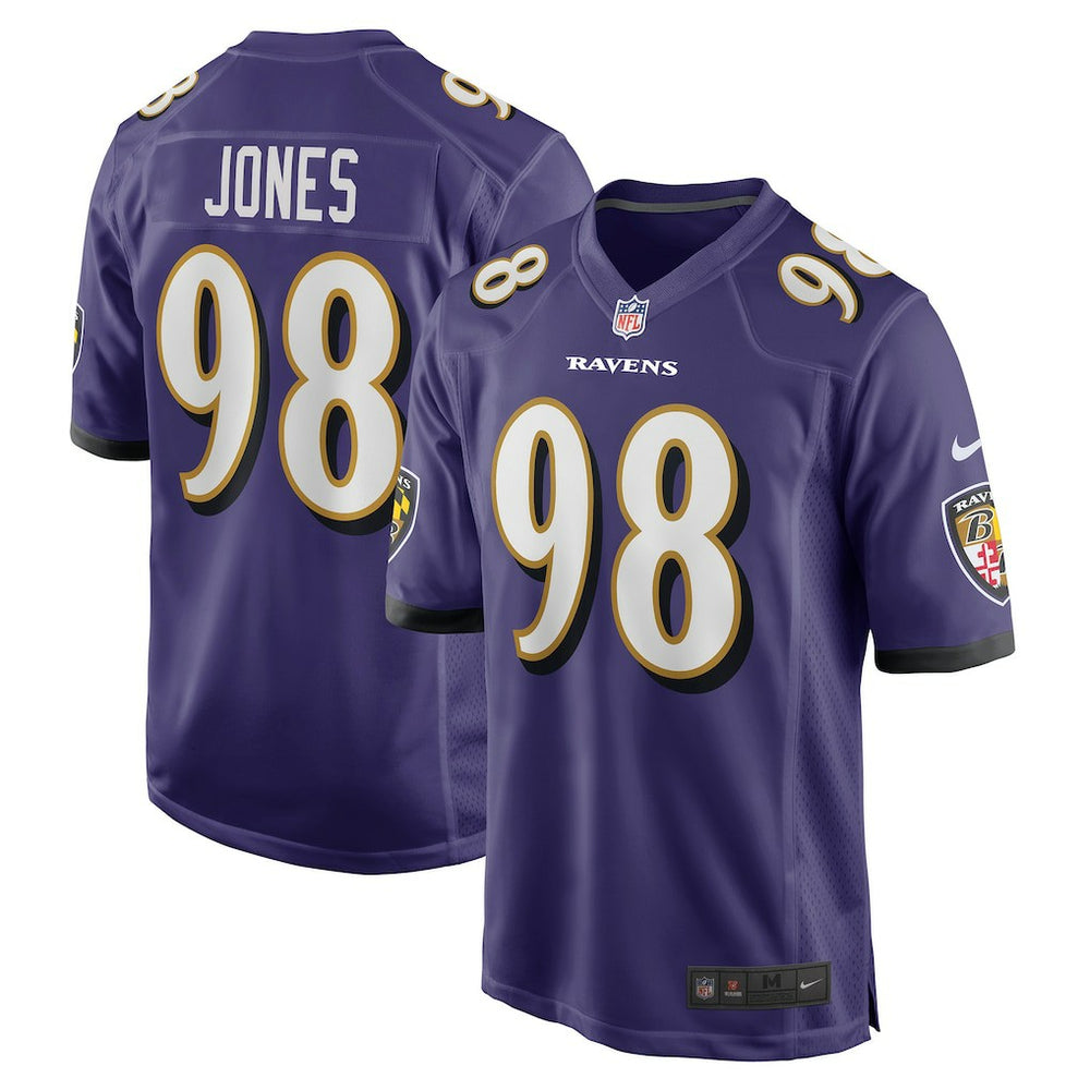 Travis Jones  Player Game Jersey - Baltimore Ravens Jerseys
