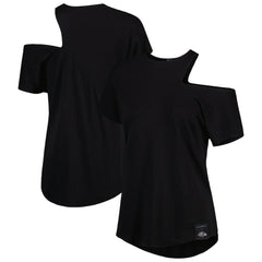 KIYA TOMLIN Women's Cut Out Tri-Blend Shirt - Baltimore Ravens