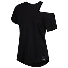 KIYA TOMLIN Women's Cut Out Tri-Blend Shirt - Baltimore Ravens
