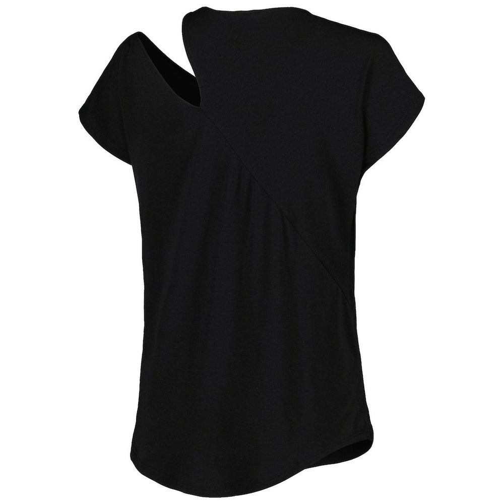 KIYA TOMLIN Women's Cut Out Tri-Blend Shirt - Pittsburgh Steelers