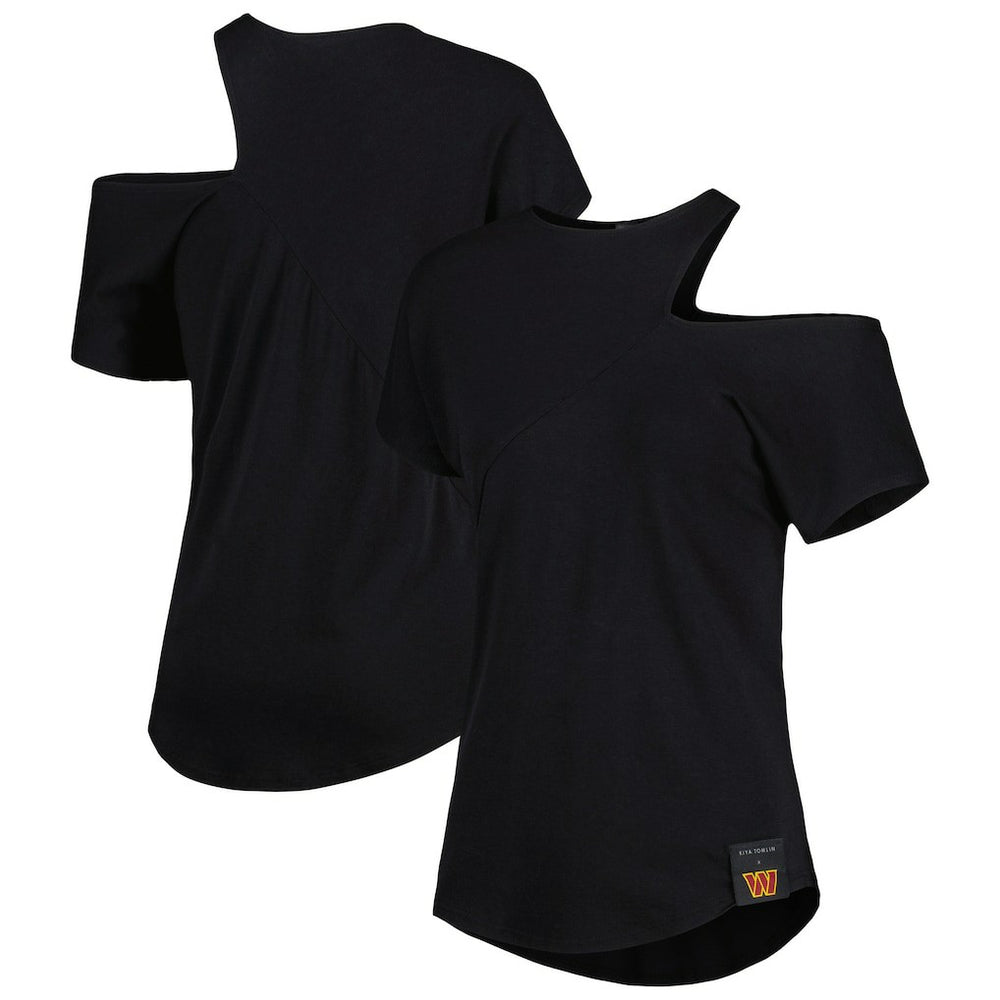 KIYA TOMLIN Women's Cut Out Tri-Blend Shirt - Washington Commanders