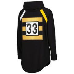 KIYA TOMLIN Women's Tri-Blend Raglan Pullover Sweatshirt - Pittsburgh Steelers Pullover