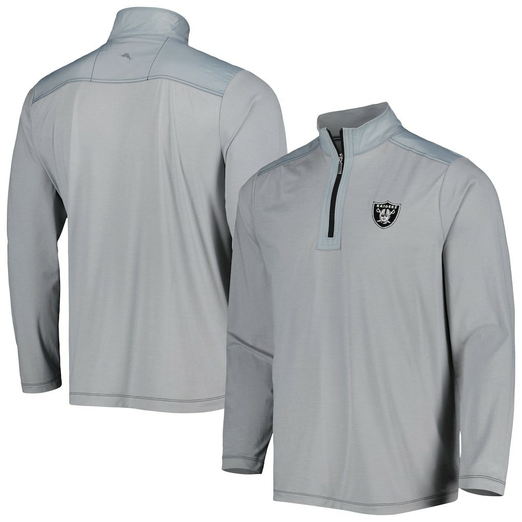 On Deck IslandZone Half-Zip Jacket - Las Vegas Raiders Jackets