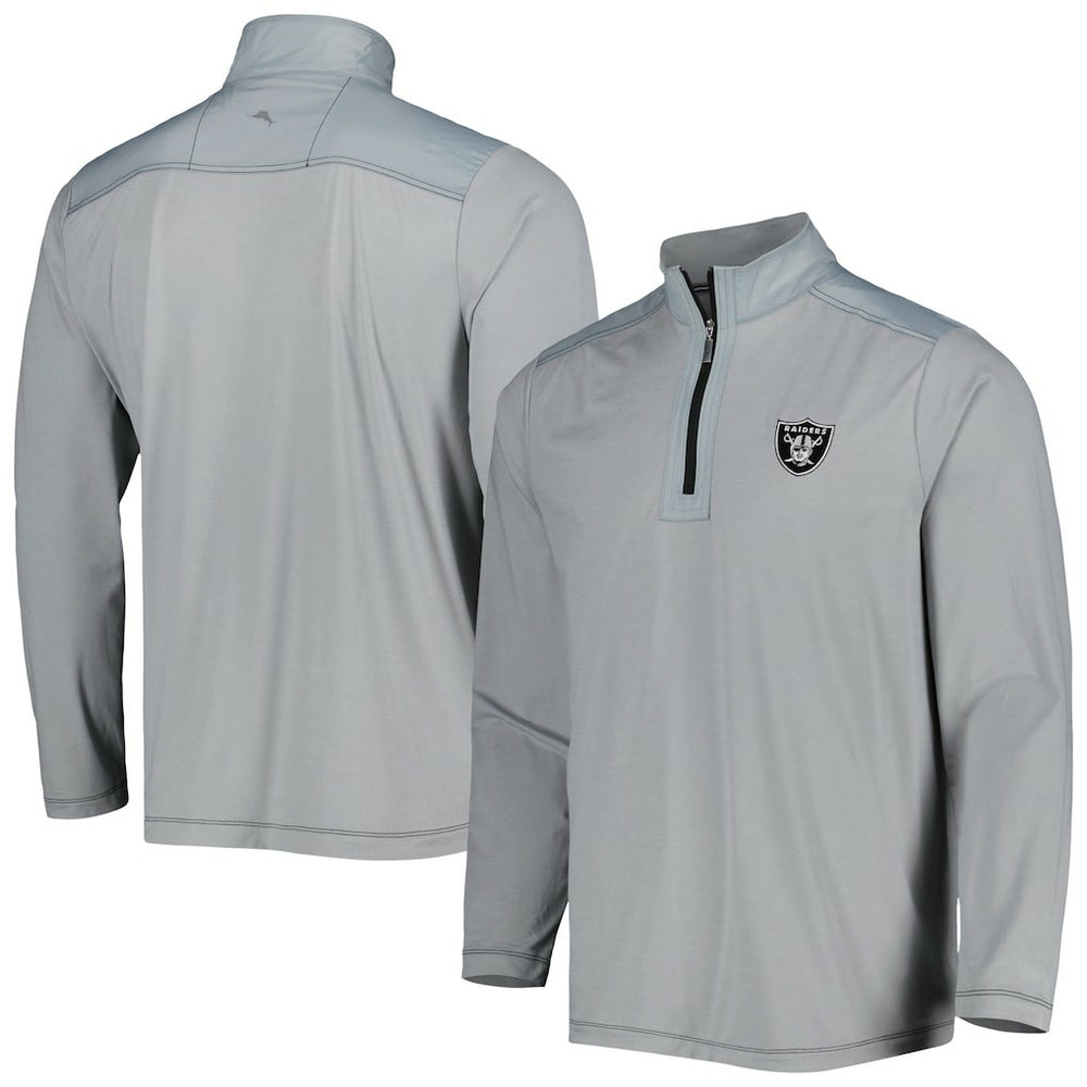 On Deck IslandZone Half-Zip Jacket - Las Vegas Raiders Jackets