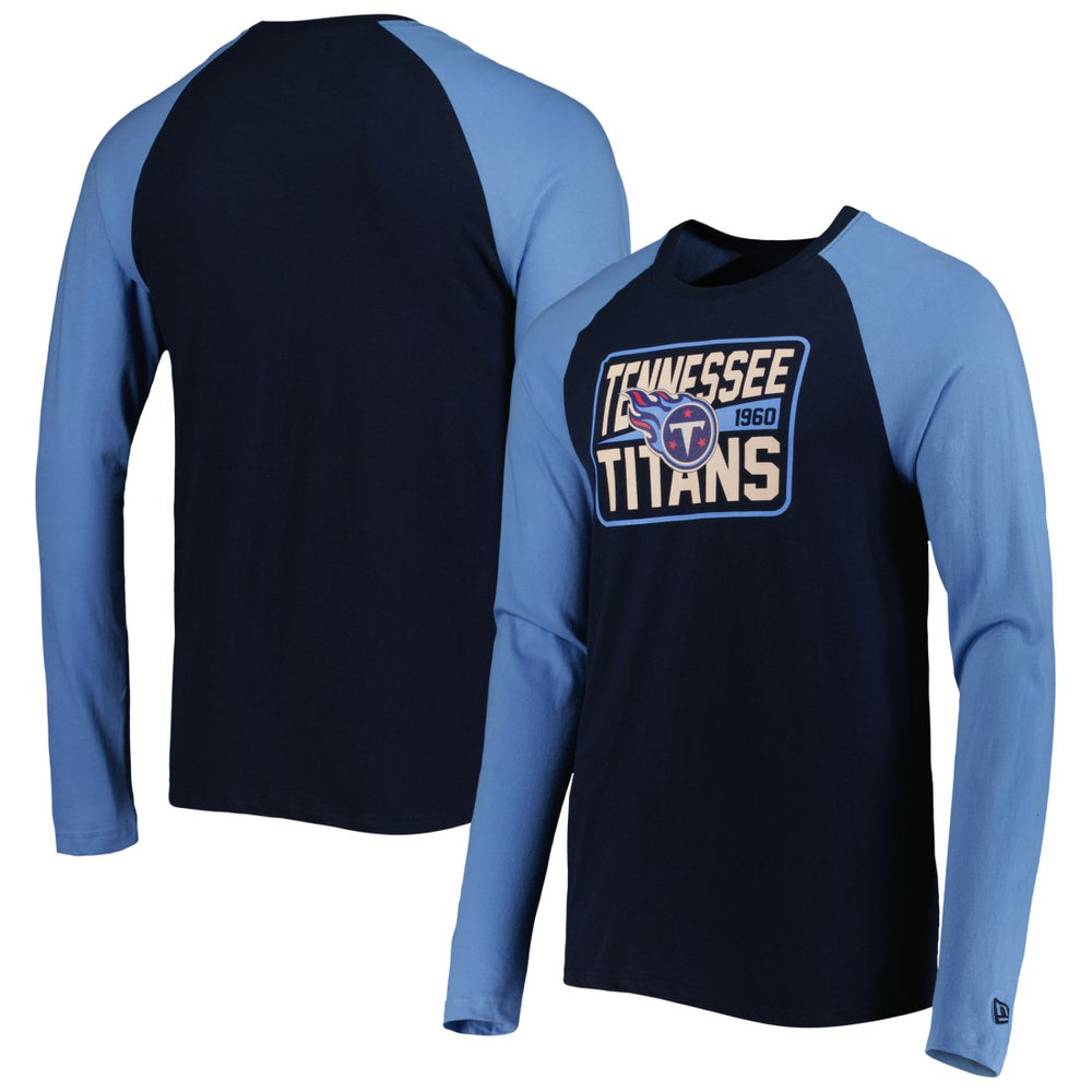 Current Raglan Long Sleeve T-Shirt - Tennessee Titans T-shirts