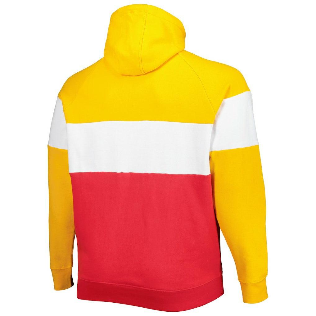 Big & Tall Current Team Colorblock Fleece Raglan Pullover Hoodie - Kansas City Chiefs Hoodies