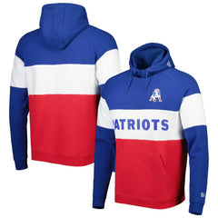 Colorblock Throwback Pullover Hoodie - New England Patriots Hoodies