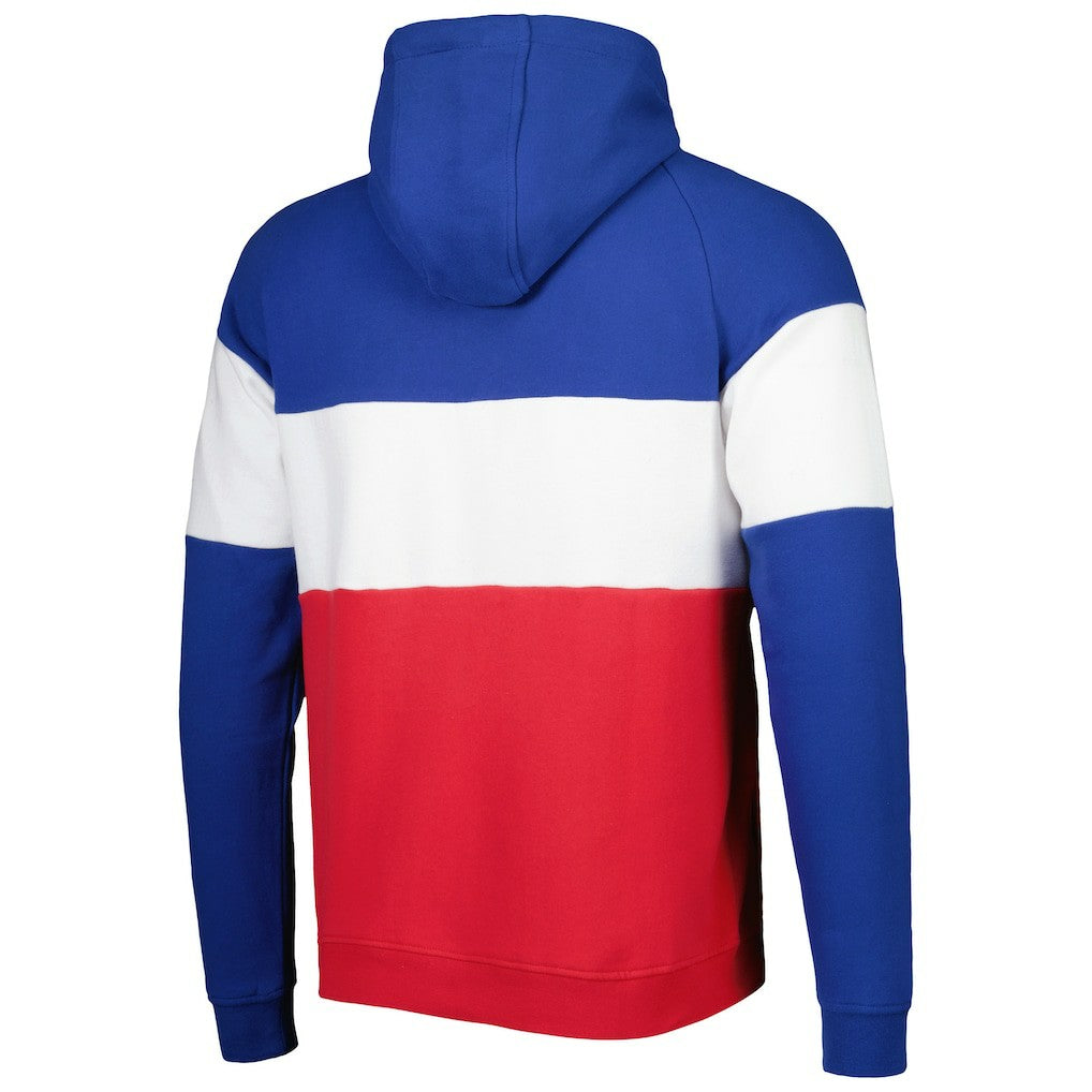 Colorblock Throwback Pullover Hoodie - New England Patriots Hoodies