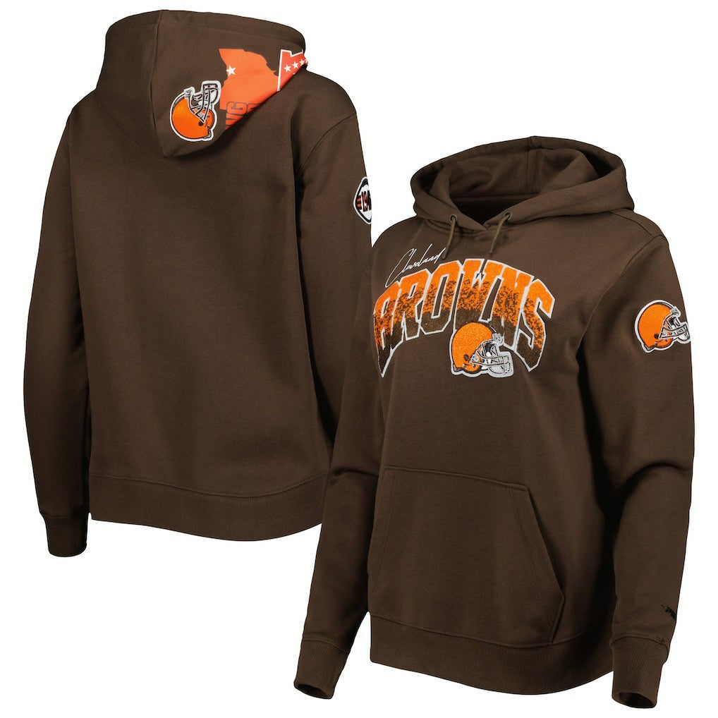 Pro Standard Women's Local Patch Pullover Hoodie - Cleveland Browns Hoodies