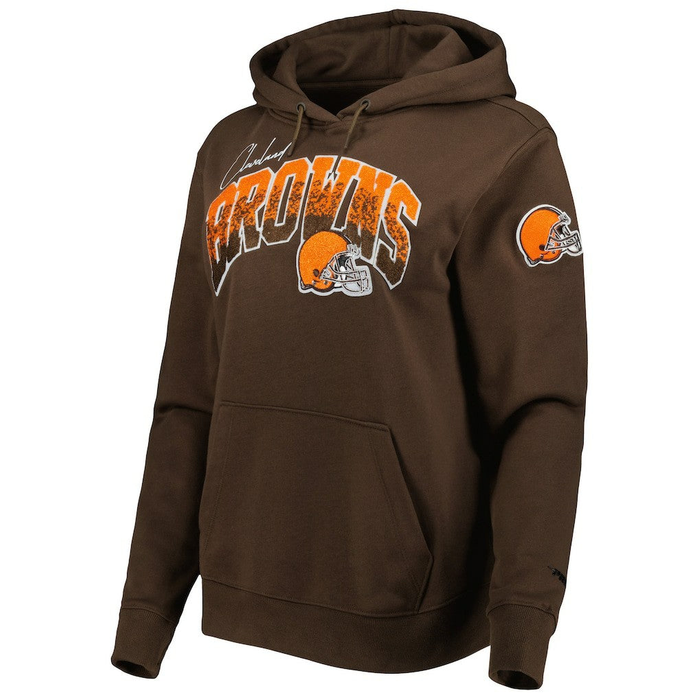 Pro Standard Women's Local Patch Pullover Hoodie - Cleveland Browns Hoodies