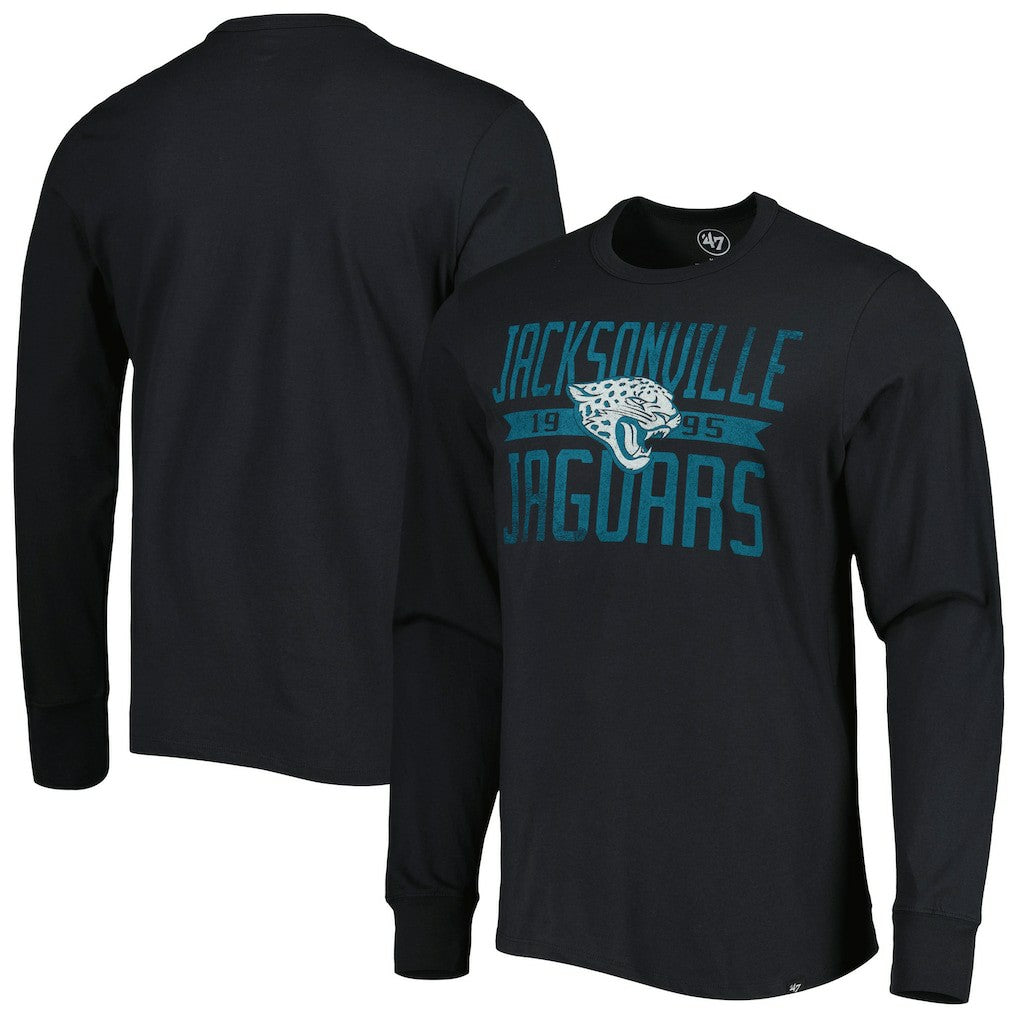 '47 Brand Wide Out Franklin Long Sleeve T-Shirt - Jacksonville Jaguars T-shirts