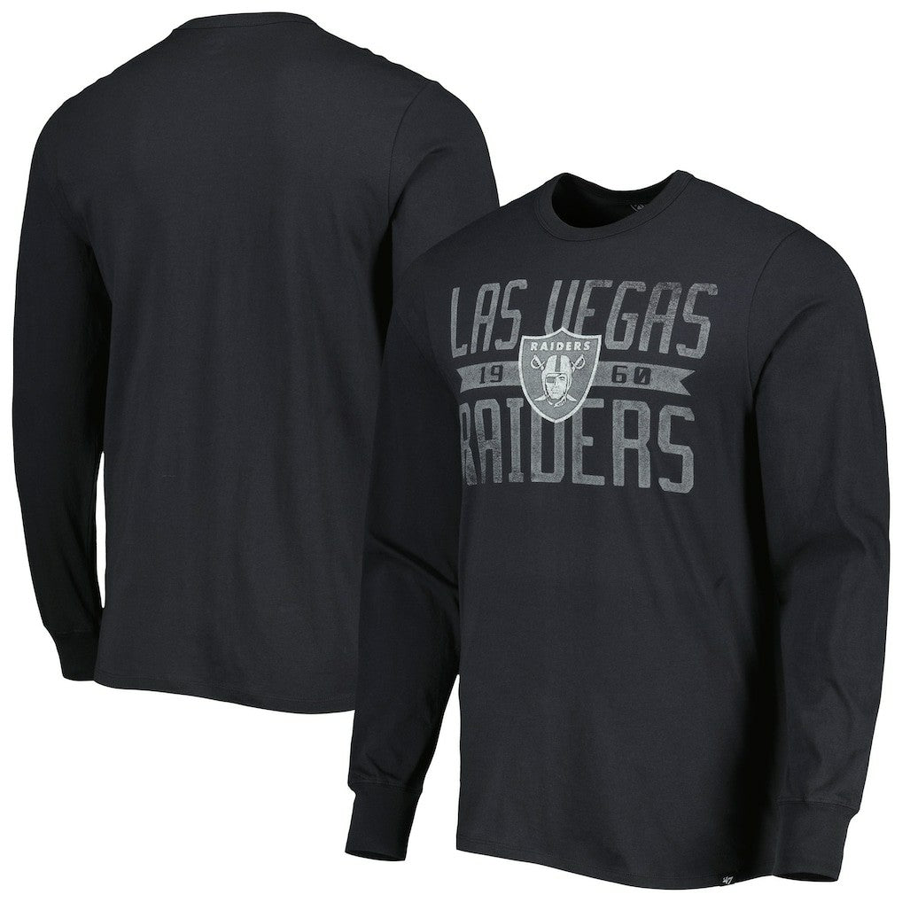 '47 Brand Wide Out Franklin Long Sleeve T-Shirt - Las Vegas Raiders T-shirts