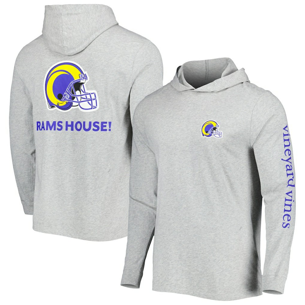 Vineyard Vines Local Long Sleeve Hoodie T-Shirt - Los Angeles Rams Hoodies