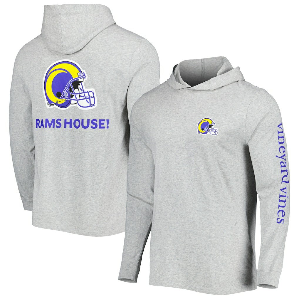 Vineyard Vines Local Long Sleeve Hoodie T-Shirt - Los Angeles Rams Hoodies