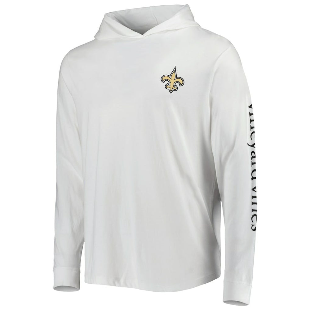 Vineyard Vines Local Long Sleeve Hoodie T-Shirt - New Orleans Saints Hoodies