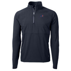 Cutter & Buck Adapt Eco Knit Hybrid Recycled Quarter-Zip Pullover Top - Buffalo Bills Pullover