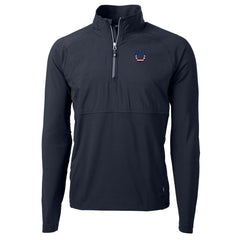 Cutter & Buck Adapt Eco Knit Hybrid Recycled Quarter-Zip Pullover Top - Indianapolis Colts Pullover
