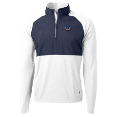 Cutter & Buck Adapt Eco Knit Hybrid Recycled Quarter-Zip Pullover Top - Indianapolis Colts Pullover