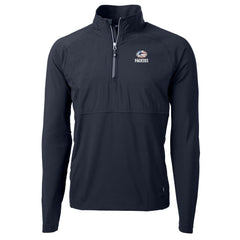 Cutter & Buck Adapt Eco Knit Hybrid Recycled Quarter-Zip Pullover Top - Green Bay Packers Pullover
