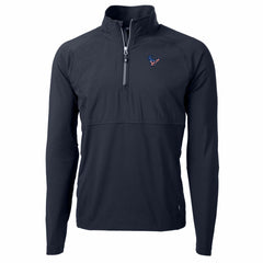 Cutter & Buck Adapt Eco Knit Hybrid Recycled Quarter-Zip Pullover Top - Houston Texans Pullover