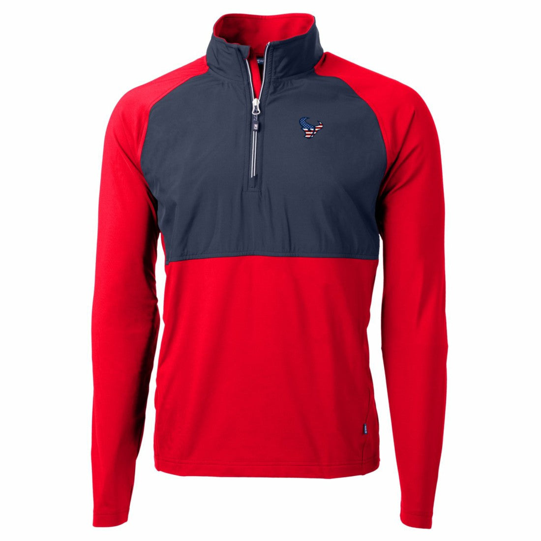 Cutter & Buck Adapt Eco Knit Hybrid Recycled Quarter-Zip Pullover Top - Houston Texans Pullover