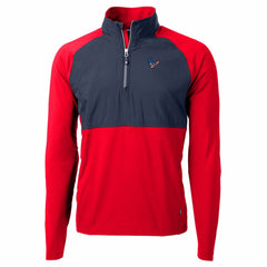Cutter & Buck Adapt Eco Knit Hybrid Recycled Quarter-Zip Pullover Top - Houston Texans Pullover