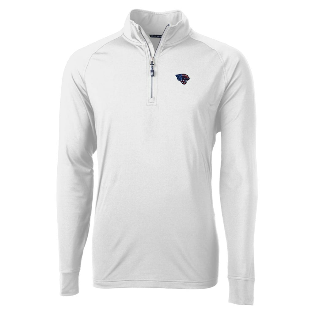 Cutter & Buck Team Adapt Eco Knit Hybrid Recycled Quarter-Zip Pullover Top - Jacksonville Jaguars Pullover