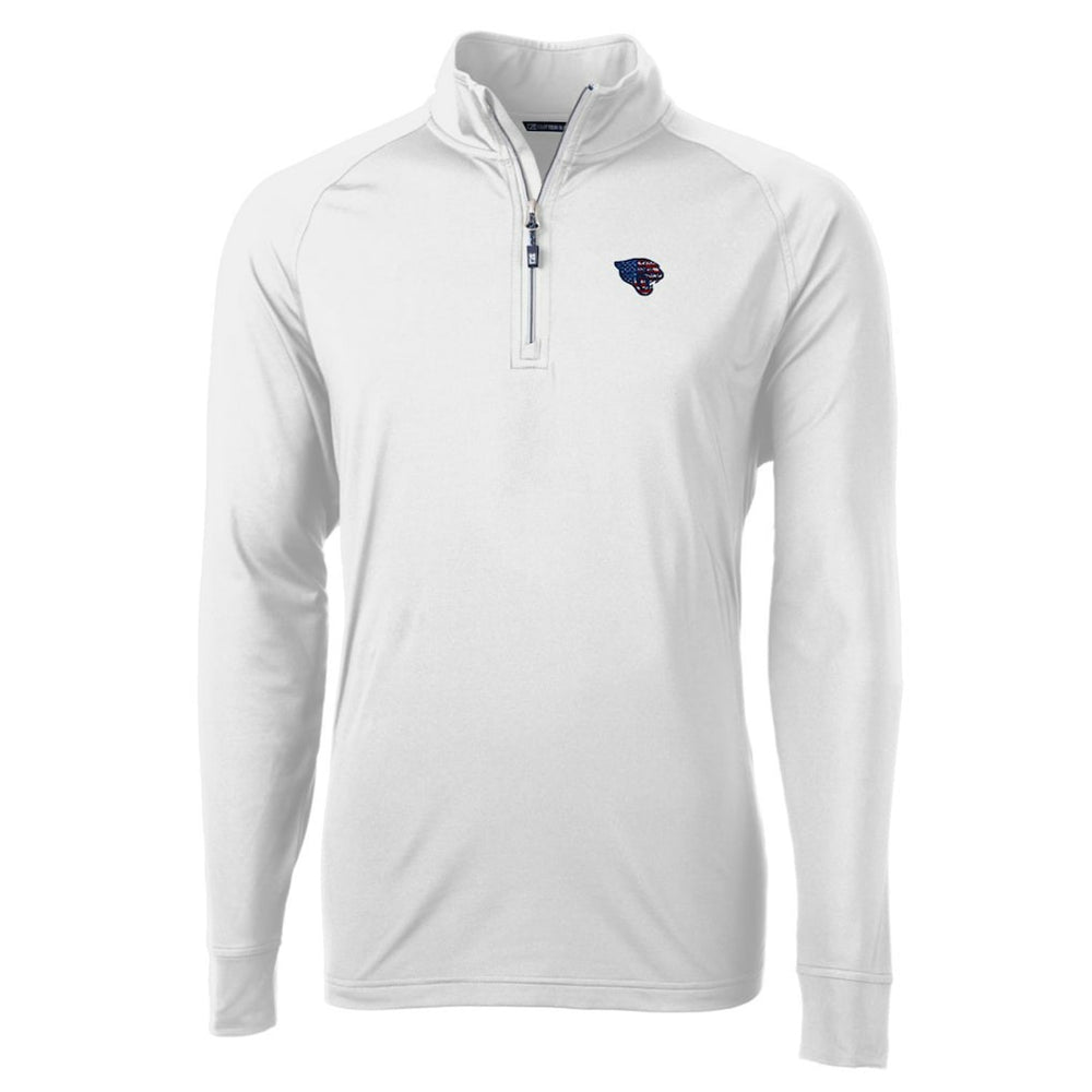 Cutter & Buck Team Adapt Eco Knit Hybrid Recycled Quarter-Zip Pullover Top - Jacksonville Jaguars Pullover