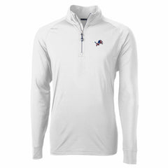 Cutter & Buck Team Adapt Eco Knit Hybrid Recycled Quarter-Zip Pullover Top - Detroit Lions Pullover