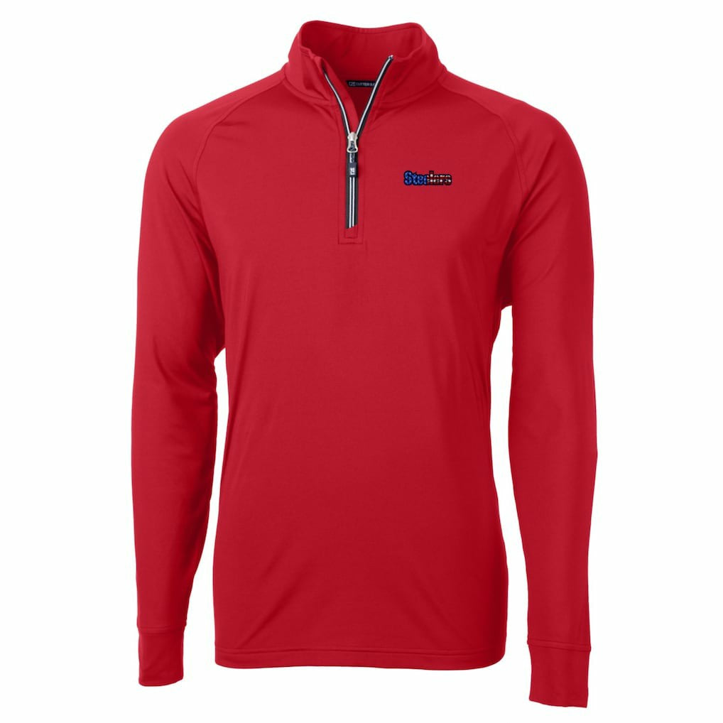 Cutter & Buck Team Adapt Eco Knit Hybrid Recycled Quarter-Zip Pullover Top - Pittsburgh Steelers Pullover