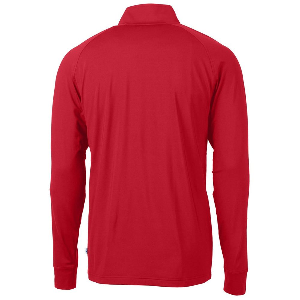 Cutter & Buck Team Adapt Eco Knit Hybrid Recycled Quarter-Zip Pullover Top - Tennessee Titans Pullover