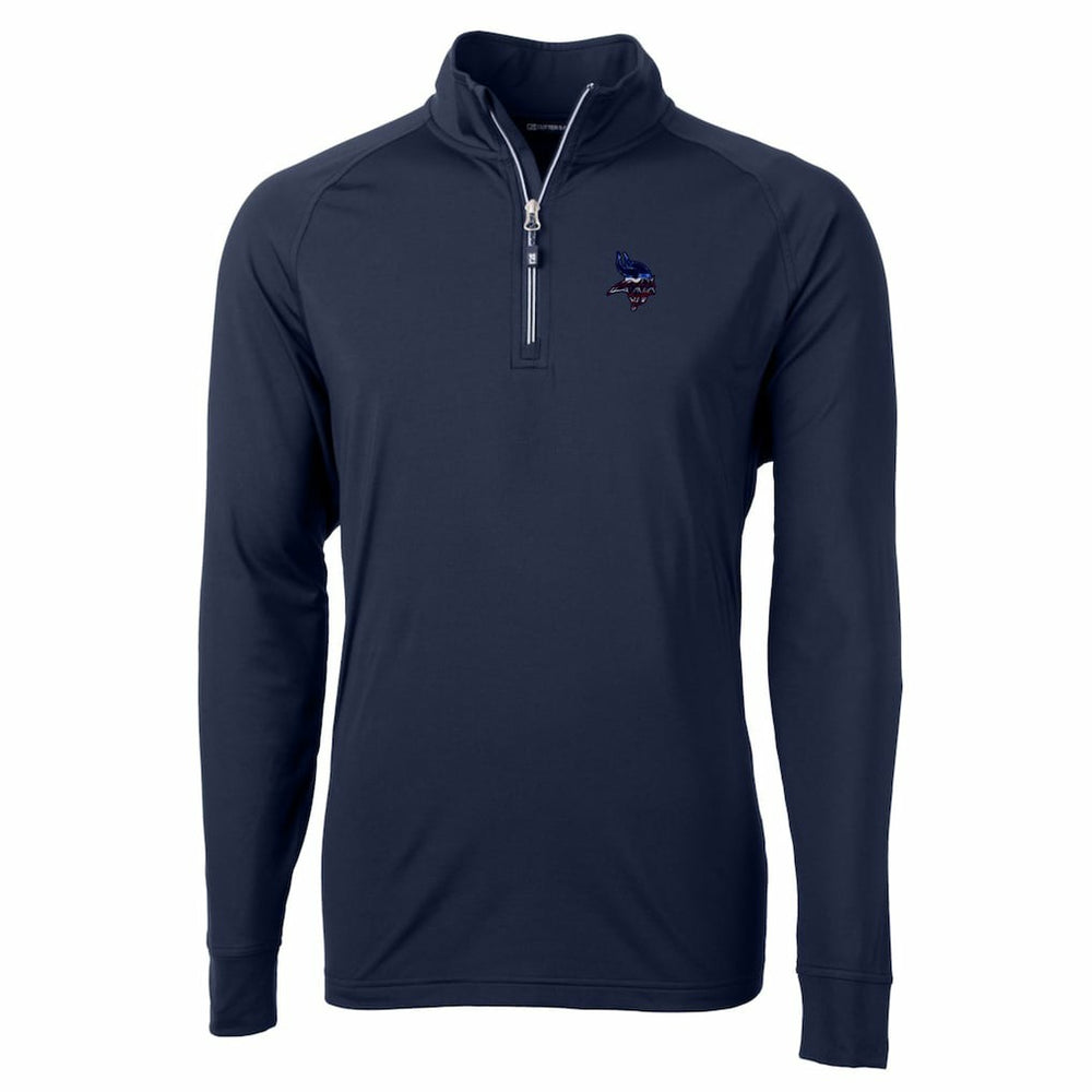 Cutter & Buck Team Adapt Eco Knit Hybrid Recycled Quarter-Zip Pullover Top - Minnesota Vikings Pullover