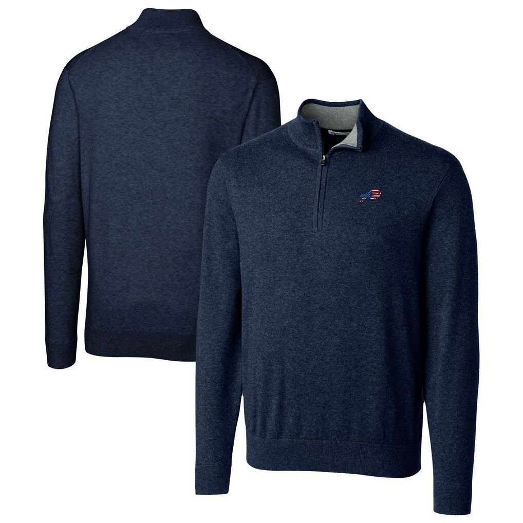 Cutter & Buck Lakemont Quarter-Zip Pullover Sweater - Buffalo Bills Pullover