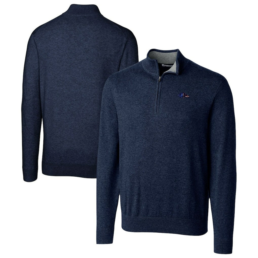 Cutter & Buck Lakemont Quarter-Zip Pullover Sweater - Baltimore Ravens Pullover