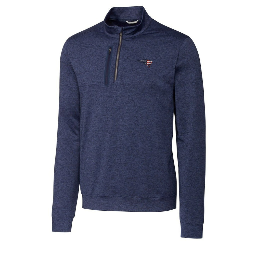 Cutter & Buck Stealth Quarter-Zip Pullover Top - New England Patriots Pullover