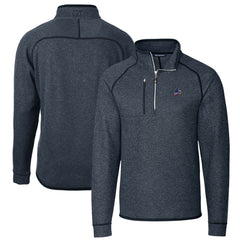 Cutter & Buck Big & Tall Mainsail Sweater Knit Half-Zip Pullover Jacket - Detroit Lions Pullover