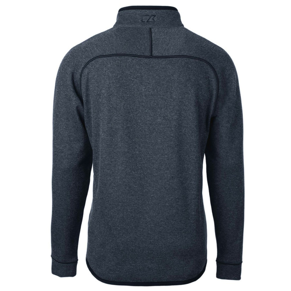 Cutter & Buck Big & Tall Mainsail Sweater Knit Half-Zip Pullover Jacket - Detroit Lions Pullover