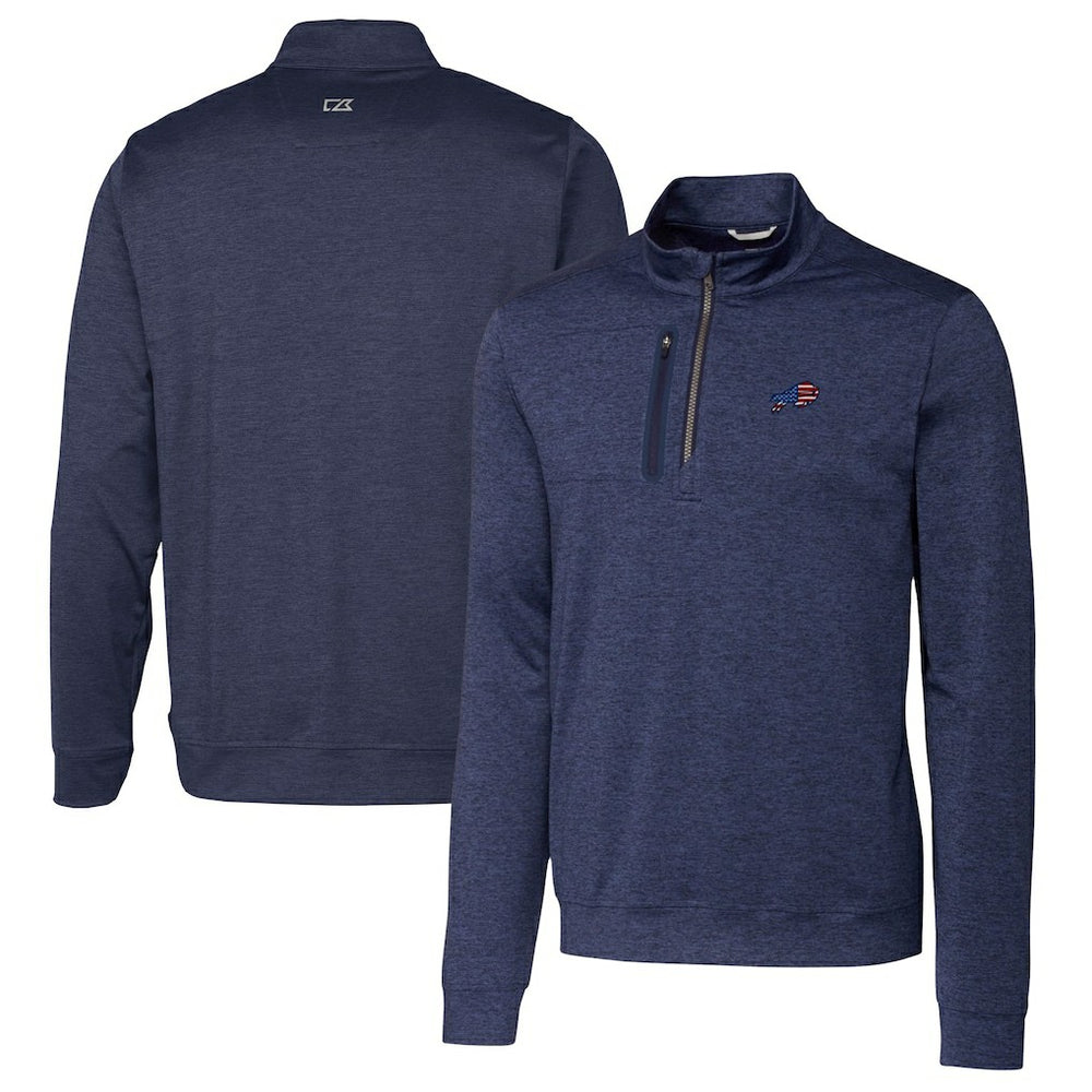 Cutter & Buck Big & Tall Stealth Quarter-Zip Jacket - Buffalo Bills Jackets